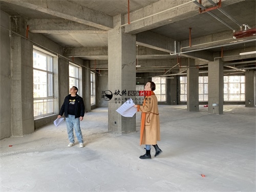 海原装修公司推荐|海原福亚商业会所装修施工前期放线准备工作